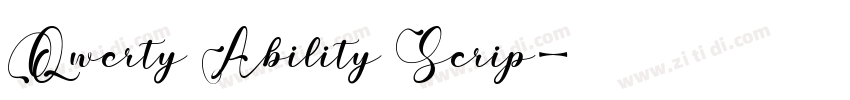 Qwerty Ability Scrip字体转换